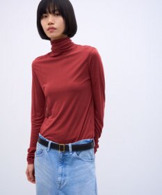 ATON MODAL SILK JERSEY | タートルネックプルオーバー