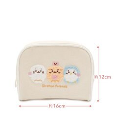 Mother garden しろたん サガラ ポーチ 《お友だち柄》