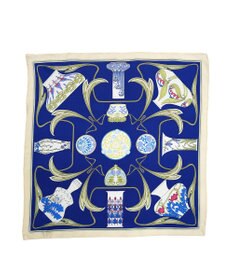 Marca ＜春の新色！＞【伝統横濱スカーフ】フラワーベースヌーヴォー  小判 シルクツイルスカーフ