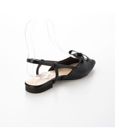 MODE ET JACOMO <carino>グリッターコンビフラットシューズ