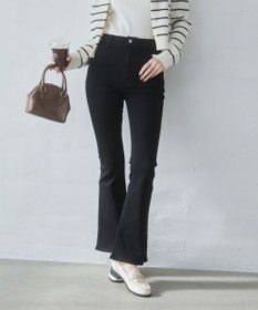 WEGO 【美脚パンツ】ストレッチフレアデニムパンツ