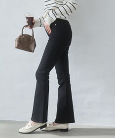 WEGO 【美脚パンツ】ストレッチフレアデニムパンツ