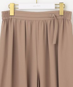 ANY SIS 【洗える】トロミワイドタック パンツ