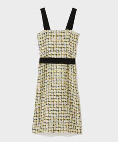 GRACE CONTINENTAL チュールヤーンツイードワンピース