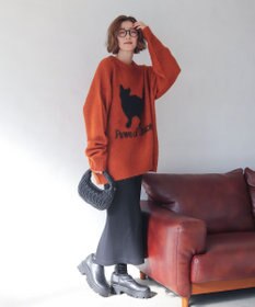 WEGO 【ユニセックス着用ITEM/MLサイズ展開/25年秋冬新作】ファジーグラフィックプルオーバー