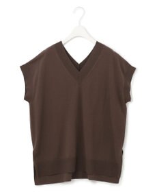 ICB 【洗える】 ガスコットンハイゲージ Vネックニット