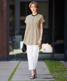 ICB L 【洗える】 タイプライタージャージーコンビ カットソー