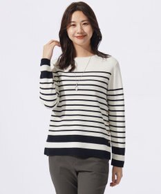 J.PRESS LADIES S 【洗える】COTTON ACETATE クルーネック ニット