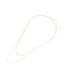 YECCA VECCA ステンレス2連チェーンネックレス