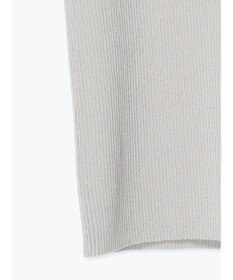 Te chichi 【UVカット】ヘンリーネック5分袖配色リブニット