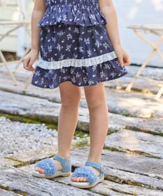 ANY KIDS フラワー×リボン スカパン