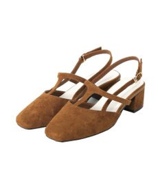 AMERICAN HOLIC Tストラップスクエアパンプス