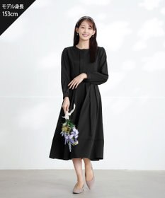 Tiaclasse 【セレモニー・XSサイズ(5号)追加・新色追加・洗える】キーネックフレアワンピース