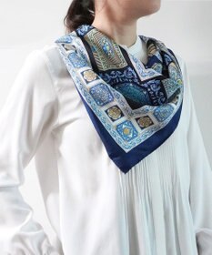 Marca 【伝統横濱スカーフ】宝石箱  大判 シルクツイル スカーフ