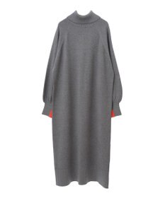 AMERICAN HOLIC バイパチバイカラーモックネックニットワンピース