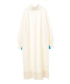 AMERICAN HOLIC バイパチバイカラーモックネックニットワンピース