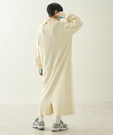 AMERICAN HOLIC バイパチバイカラーモックネックニットワンピース