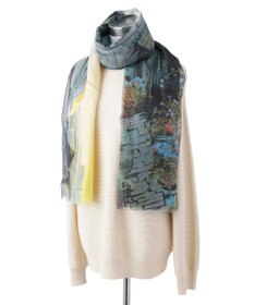 MOONBAT Hanato(ハナト) コットンシルクビッグストール／70×175cm