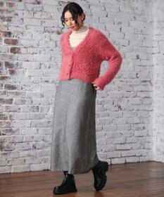 Green Parks ・Ｐｅｔｉｔ　Ｆｌｅｕｒ　シャギーニットカーディガン