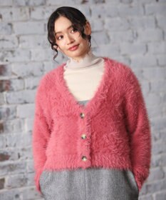 Green Parks ・Ｐｅｔｉｔ　Ｆｌｅｕｒ　シャギーニットカーディガン