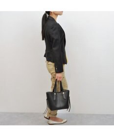 UNBILLION cachecache スタッズポイント両面合皮2wayトートバッグ