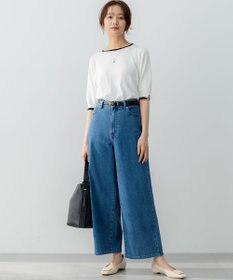 組曲 L 5分袖ニットＴシャツ