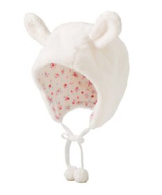 MIKI HOUSE HOT BISCUITS 【ミキハウス】【44-50cm】 マイクロファー フード