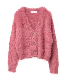 Green Parks ・Ｐｅｔｉｔ　Ｆｌｅｕｒ　シャギーニットカーディガン