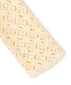 UNFILO L 【前後着用可能】ラッセルレース 2WAYプルオーバー