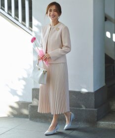 ANY SIS L リップルボーダーストレッチ ジャケット