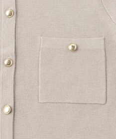 UNFILO 【洗える】金ボタン ニットジャケット