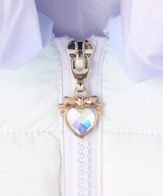 ANY KIDS 【フード取り外し/洗濯機可能】中綿フリル リボンコート