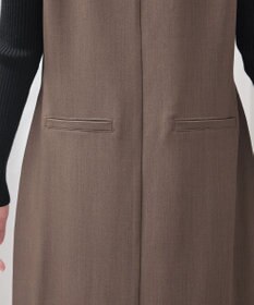 Tiaclasse 【洗える】アシメフリルVネックジャンパースカート