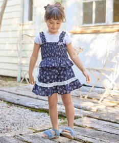 ANY KIDS フラワー×リボン スカパン