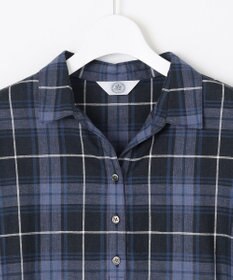 J.PRESS LADIES L 【洗える】モデレートマドラス ギャザースリーブ ブラウス