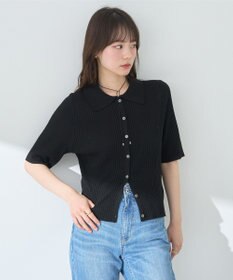 earth music&ecology リブニットカーディガン