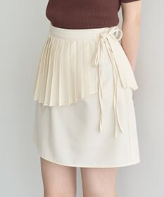 earth music&ecology ＳＥＴ２点プリーツラップスカート＋ミニスカート