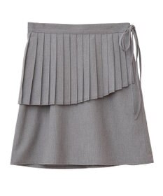 earth music&ecology ＳＥＴ２点プリーツラップスカート＋ミニスカート