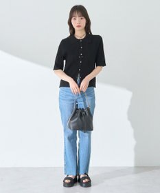 earth music&ecology リブニットカーディガン