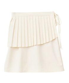 earth music&ecology ＳＥＴ２点プリーツラップスカート＋ミニスカート