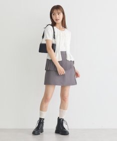 earth music&ecology ＳＥＴ２点プリーツラップスカート＋ミニスカート