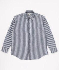 JOSEPH ABBOUD 【キングサイズ】JOE COTTONシャンブレーサテンストライプ シャツ