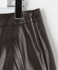 J.PRESS LADIES 【洗える】シンセティックマットleather スカート