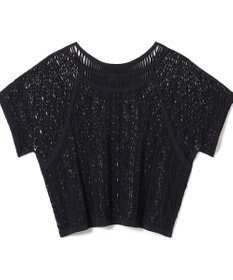 Chacott 【ノーソーイングニット】ランダムメッシュニットTシャツ