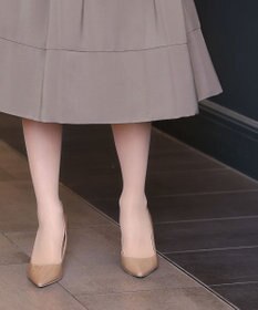 Tiaclasse 【洗える】  リボンギャザーフレアワンピース