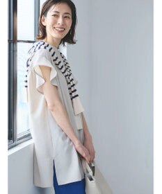 Green Parks 接触冷感　比翼シャツチュニック