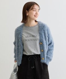 Green Parks ・Ｐｅｔｉｔ　Ｆｌｅｕｒ　シャギーニットカーディガン