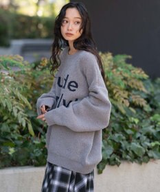 WEGO 【ユニセックス着用ITEM】ベロアモールグラフィックプルオーバー