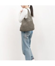 UNBILLION カシュカシュ cachecache / メタリック糸ホーボーバッグ