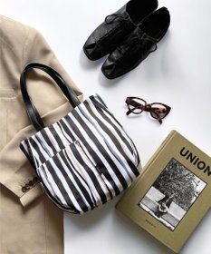 Y'SACCS 【ムック本掲載】ドローイングストライプ　ミニトートバッグ